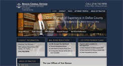 Desktop Screenshot of bensoncriminaldefense.com